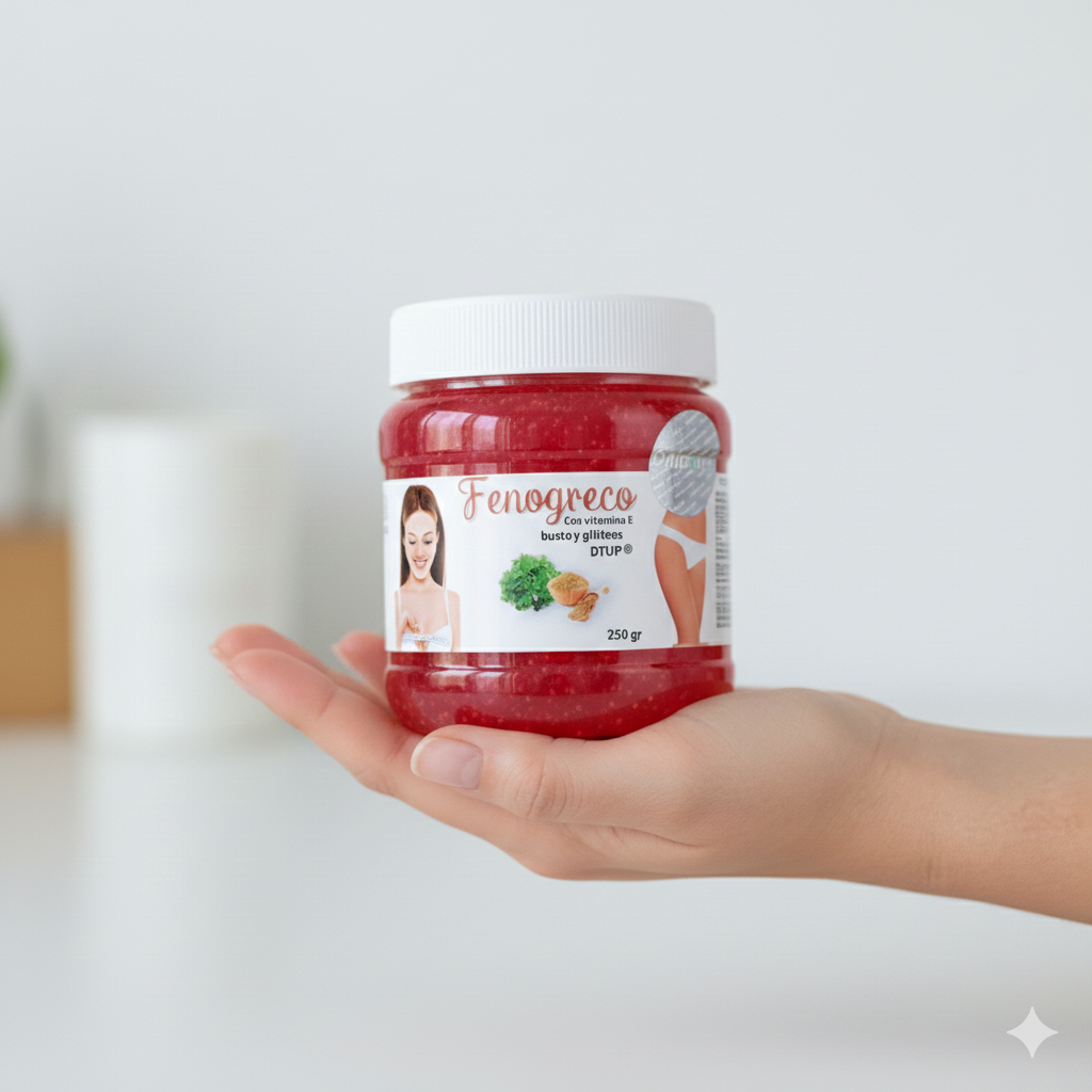 Gel Fenogreco Premium Concentrado 100% Natural Busto y gluteos Dtup®