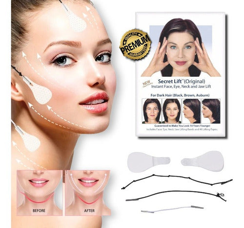 Secret Lift Tape Invisible Estiramiento Facial Al Instante