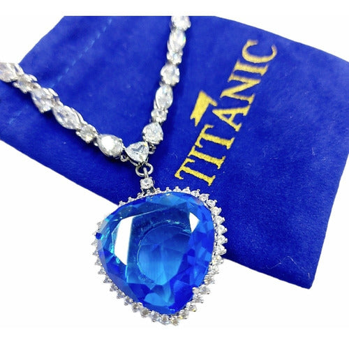 Collar De Lujo Corazón Del Mar Titanic Plata 925 Dtup®
