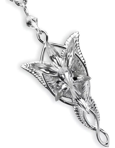 Collar De Arwen Evenstar Estrella De La Tarde Plata 925 Dtup