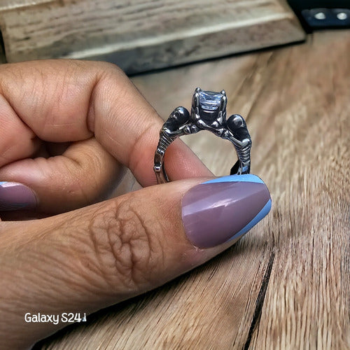 Anillo De Compromiso Estilo Gotico Esqueleto Y Huesos  Dtup®