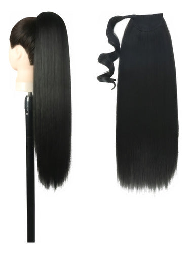 Coleta Postiza De Cabello Realista Premium De Alta Calidad