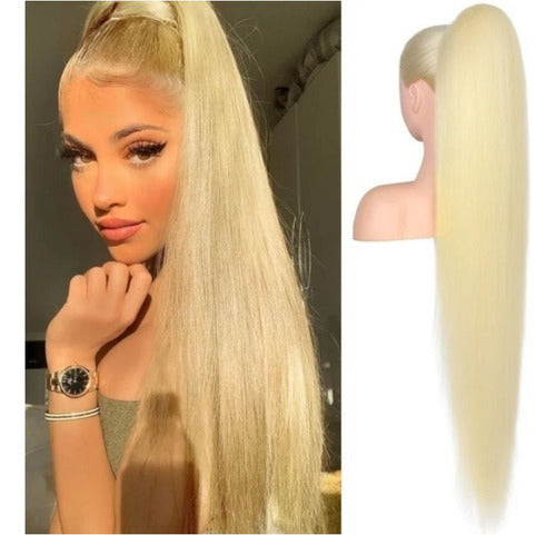 Coleta Postiza De Cabello Realista Premium De Alta Calidad