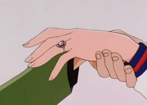 Anillo De Compromiso De Sailor Moon Aniversario Plata S925