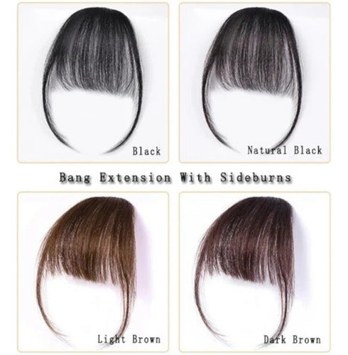 Flequillo Postizo 100% Cabello Humano C/clip Premium Quality