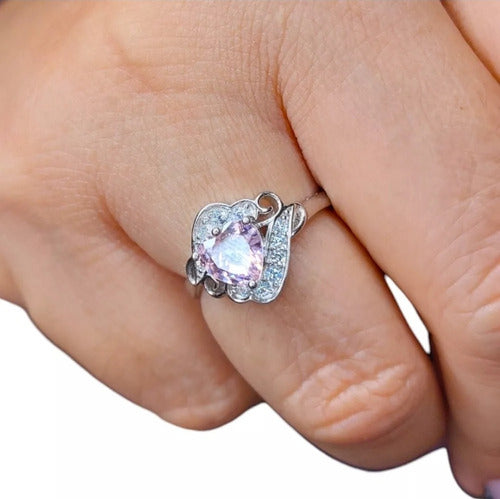 Anillo Sailor Moon Plata 925 Oro Blanco Mamoru Usagi Dtup®