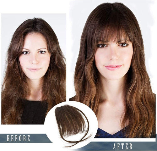 Flequillo Postizo 100% Cabello Humano C/clip Premium Quality