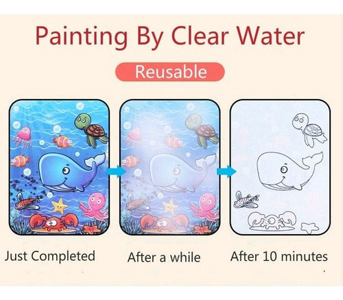 Libro Infantil Mágico Colorear Educativo Juego Reusable Agua