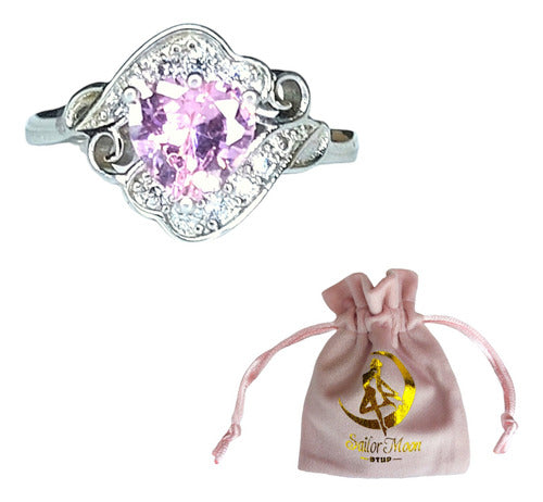 Anillo De Compromiso De Sailor Moon Aniversario Plata S925