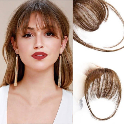 Flequillo Postizo 100% Cabello Humano C/clip Premium Quality