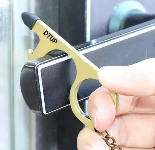 Llavero Llave Lapiz Touch Celular Tablet Anti Contacto Acero