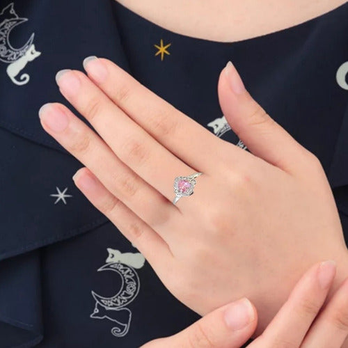 Anillo Promesa Sailor Moon Cristal Plata 925 Original Dtup®