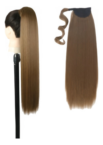 Coleta Postiza De Cabello Realista Premium De Alta Calidad