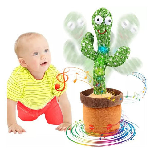 Cactus Bailarin Peluche Felpa Juguete Didactico Recargable