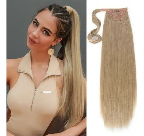 Coleta Postiza De Cabello Realista Premium De Alta Calidad