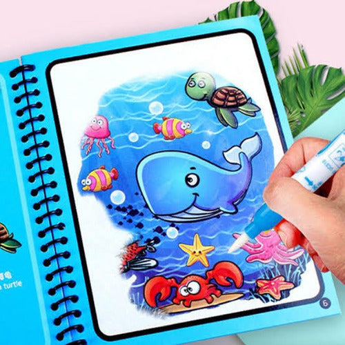 Libro Infantil Mágico Colorear Educativo Juego Reusable Agua