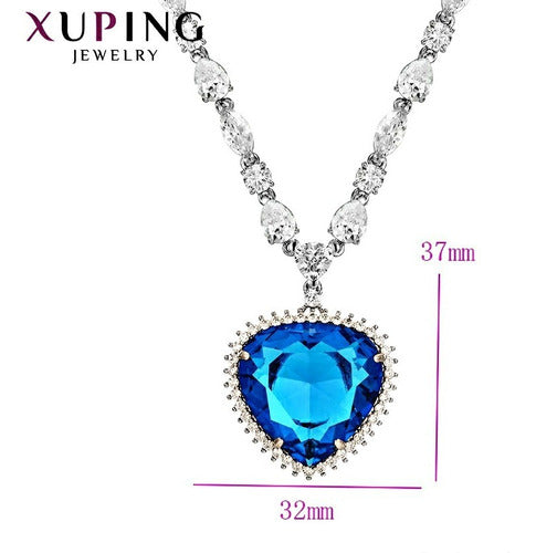 Collar De Lujo Corazón Del Mar Titanic Plata 925 Dtup®