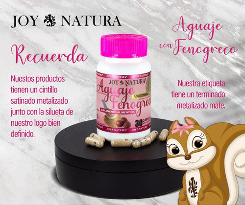 Aguaje Con Fenogreco Aumento De Busto Y Gluteos Joy Natura