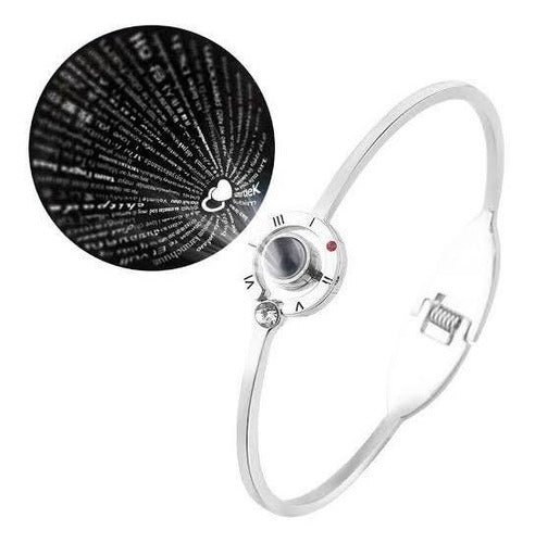 Pulsera Proyecta Te Amo En 100 Idiomas Plata 925  Dtup ®