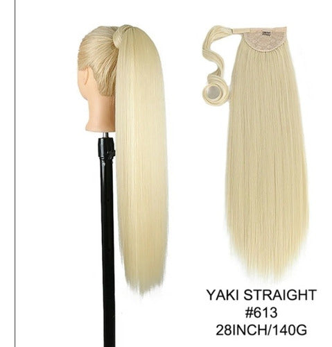 Coleta Postiza De Cabello Realista Premium De Alta Calidad