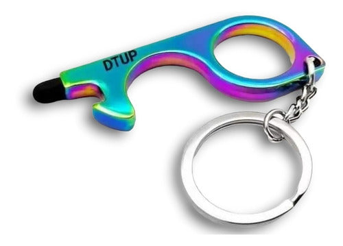 Llavero Llave Lapiz Touch Celular Tablet Anti Contacto Acero