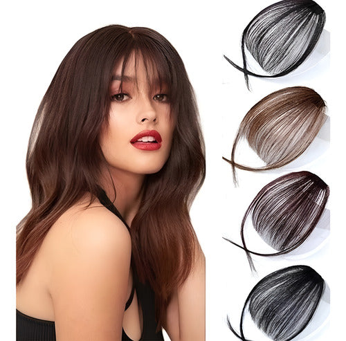 Flequillo Natural Copete Fleco Postizo Cabello Mate Premium