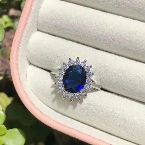 Anillo Lady Di Princesa Katte Con Estuche Reina Corona Amor