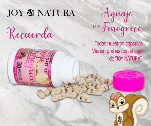 Aguaje Con Fenogreco Aumento De Busto Y Gluteos Joy Natura