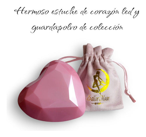 Anillo Compromiso Plata S925 Sailor Moon 25 Aniv Oro Blanco