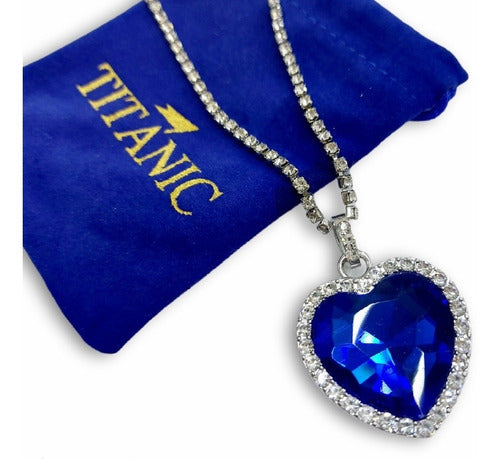 Collar Titanic Corazón Del Mar Plata 925 Con Circonias Dtup®