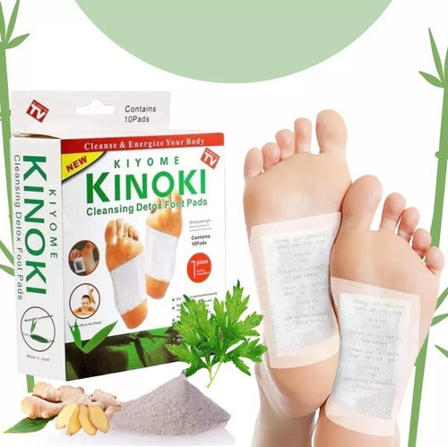 Caja 10 Parches Kinoki Original Desintoxicantes Cuerpo Detox
