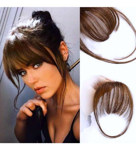 Flequillo Natural Copete Fleco Postizo Cabello Mate Premium