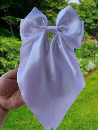 Set 3 Moño Grande Elegante Listón Satén Aesthetic Coquette