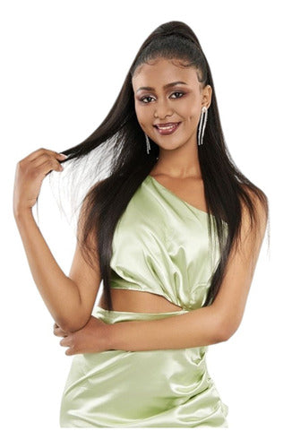 Coleta Postiza De Cabello Realista Premium De Alta Calidad