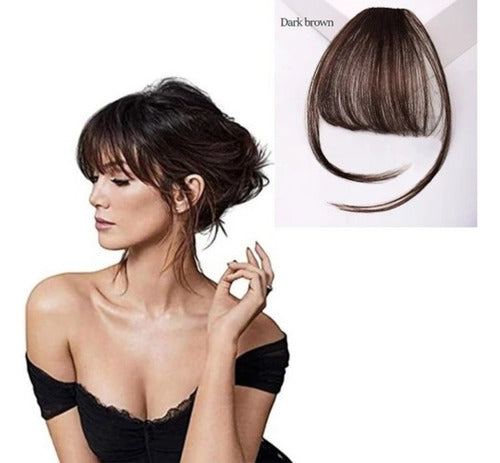 Flequillo Postizo 100% Cabello Humano C/clip Premium Quality
