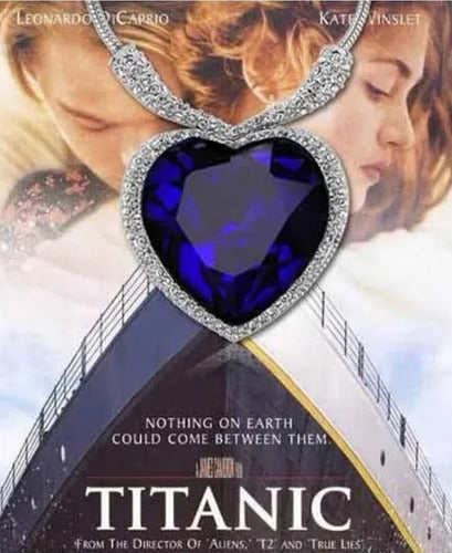 Collar Corazón Del Mar Circonios Colección Titanic Plata 925