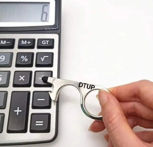 Llavero Llave Lapiz Touch Celular Tablet Anti Contacto Acero