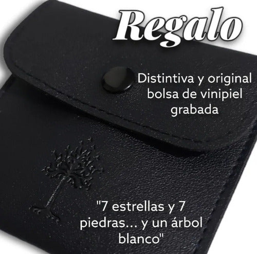 Anillo Solitario Dtup Señor De Los Anillos Acero Oro