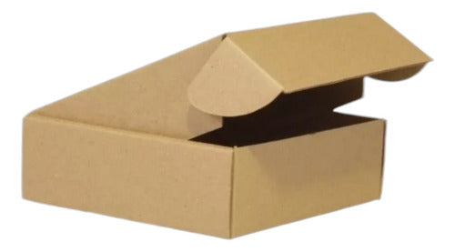 50 Cajas Chicas 11x10x4 Armables Cartón Microcurrugado Kraft