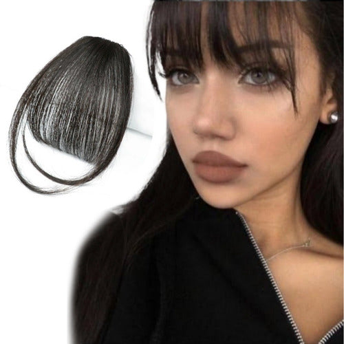 Flequillo Postizo 100% Cabello Humano C/clip Premium Quality