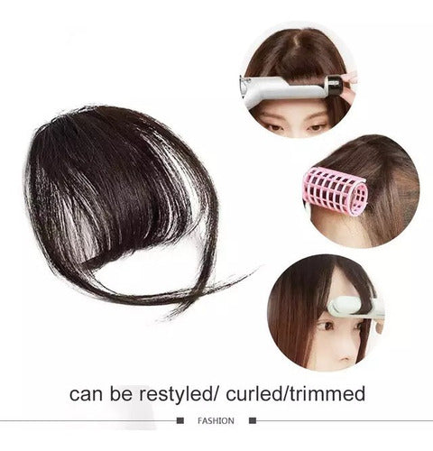 Flequillo Postizo 100% Cabello Humano C/clip Premium Quality