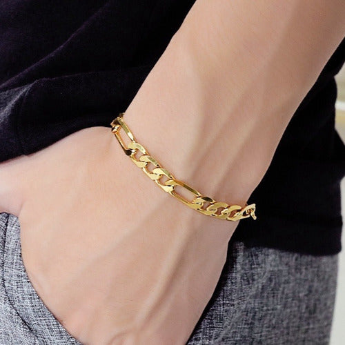 Esclava Pulsera Cadena Cubana De Eslabon Acero Inoxidable