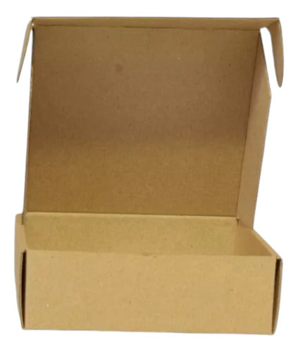 50 Cajas Chicas 11x10x4 Armables Cartón Microcurrugado Kraft