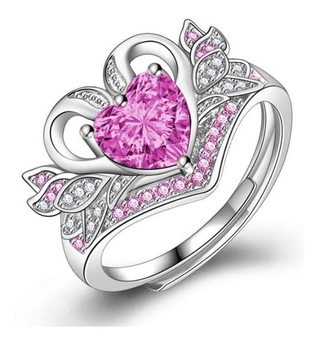 Anillo Corazón Rosa Sailor Moon Mamoru To Usagi Angel Wings