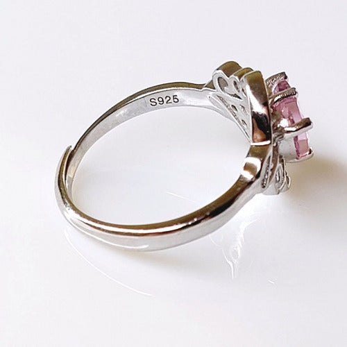 Anillo Compromiso Plata S925 Sailor Moon 25 Aniv Oro Blanco