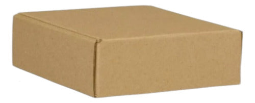50 Cajas Chicas 11x10x4 Armables Cartón Microcurrugado Kraft