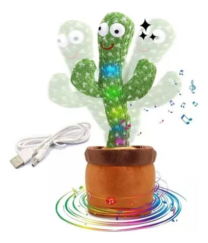 Cactus Bailarin Peluche Felpa Juguete Didactico Recargable