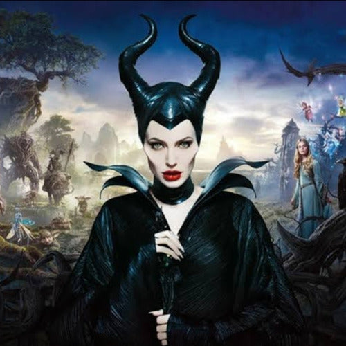 Anillo Negro Hada Madrina Corazón Princesas C/estuche Dtup®