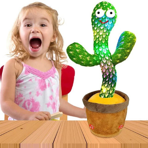 Cactus Bailarin Peluche Felpa Juguete Didactico Recargable
