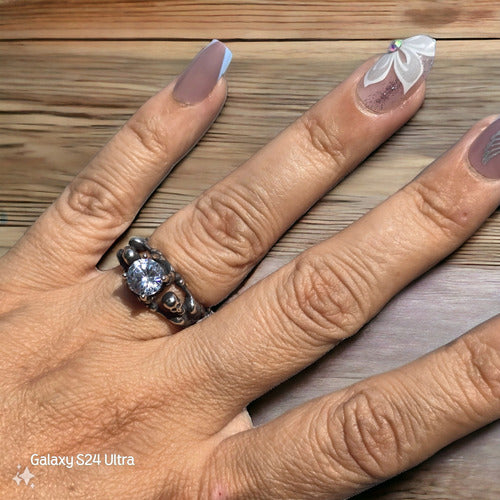Anillo De Compromiso Estilo Gotico Esqueleto Y Huesos  Dtup®